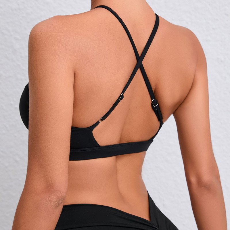 Top Deportivo Fitness Gym Sports Bra Fitness Top Yoga Wear Cross Speed Drying Women's Underwear Womens Clothing