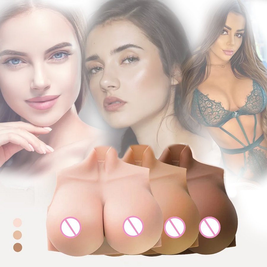 ETA High Quality Silicon Breast Bra Lifelike z Cup Fake Boobs Crossdresser Wearable Breast for Transvestite Sissy Shemale