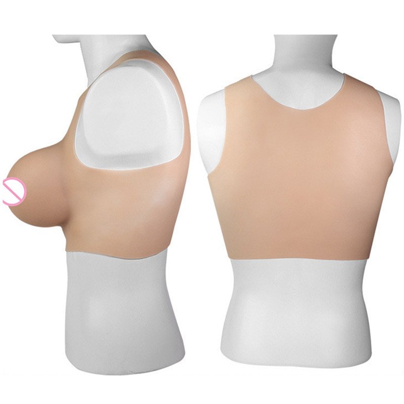 Realistic Shemale Boobs False Breast Forms Crossdresser Silicone Adhesive Tits For Drag Flat Chest Women Men Adult Sex Toys