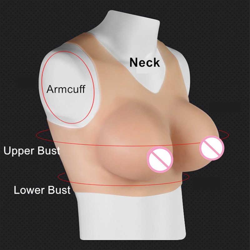 Realistic Shemale Boobs False Breast Forms Crossdresser Silicone Adhesive Tits For Drag Flat Chest Women Men Adult Sex Toys