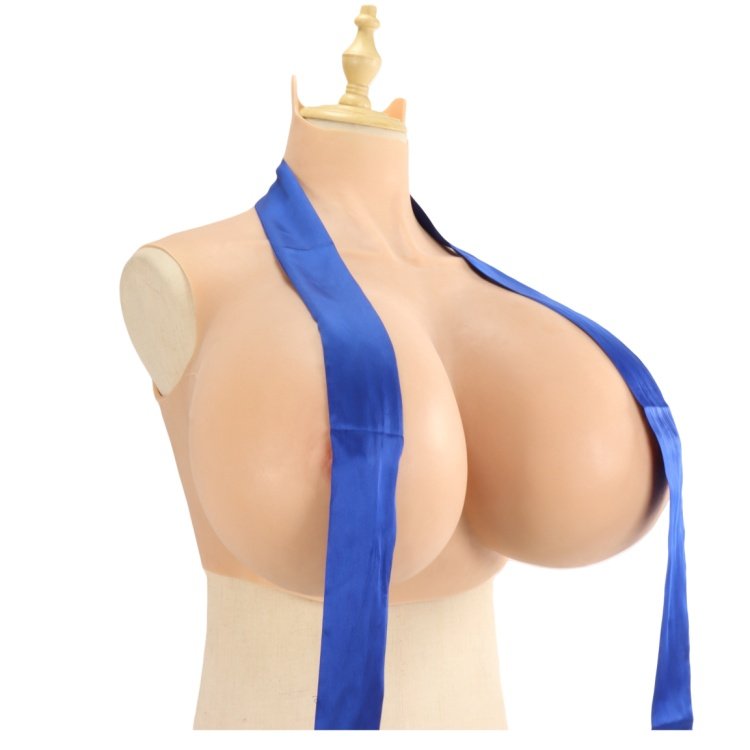 Huge Boobs Silicone Filled Z Cup Silicone Breast Forms for Crossdresser Artificial Breastplate for Drag Queen Transgender