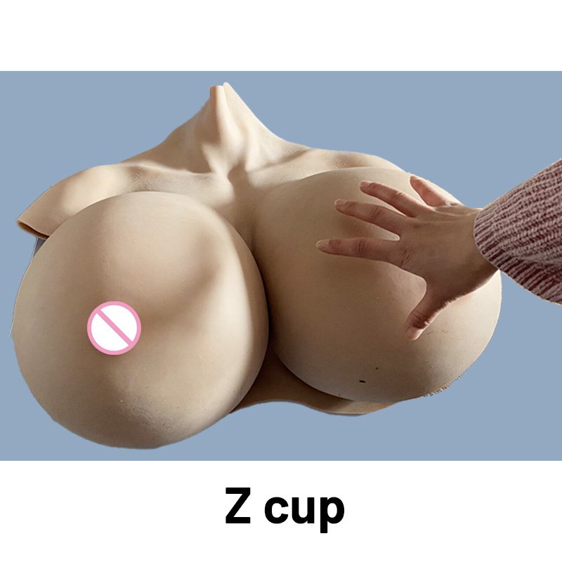 ETA Cosplay Comfortable Super Soft Wearable Silicone Fake Big Tits S Z Cup Huge Boobs For Transgender Crossdresser
