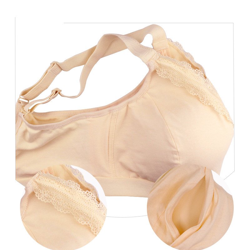 6052 Silicone Breast Forms Mastectomy surgery Cotton Lace Bra With Pockets Artificial Breast Prosthesis Woman Wireless Bra
