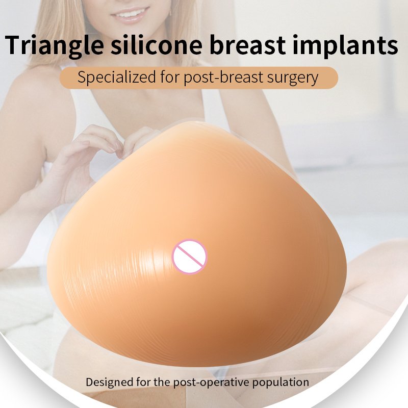 Prosthesis Silicone Breast Form Triangular Shape Model MATR Breast Silicone For Mastectomy Bra Pad