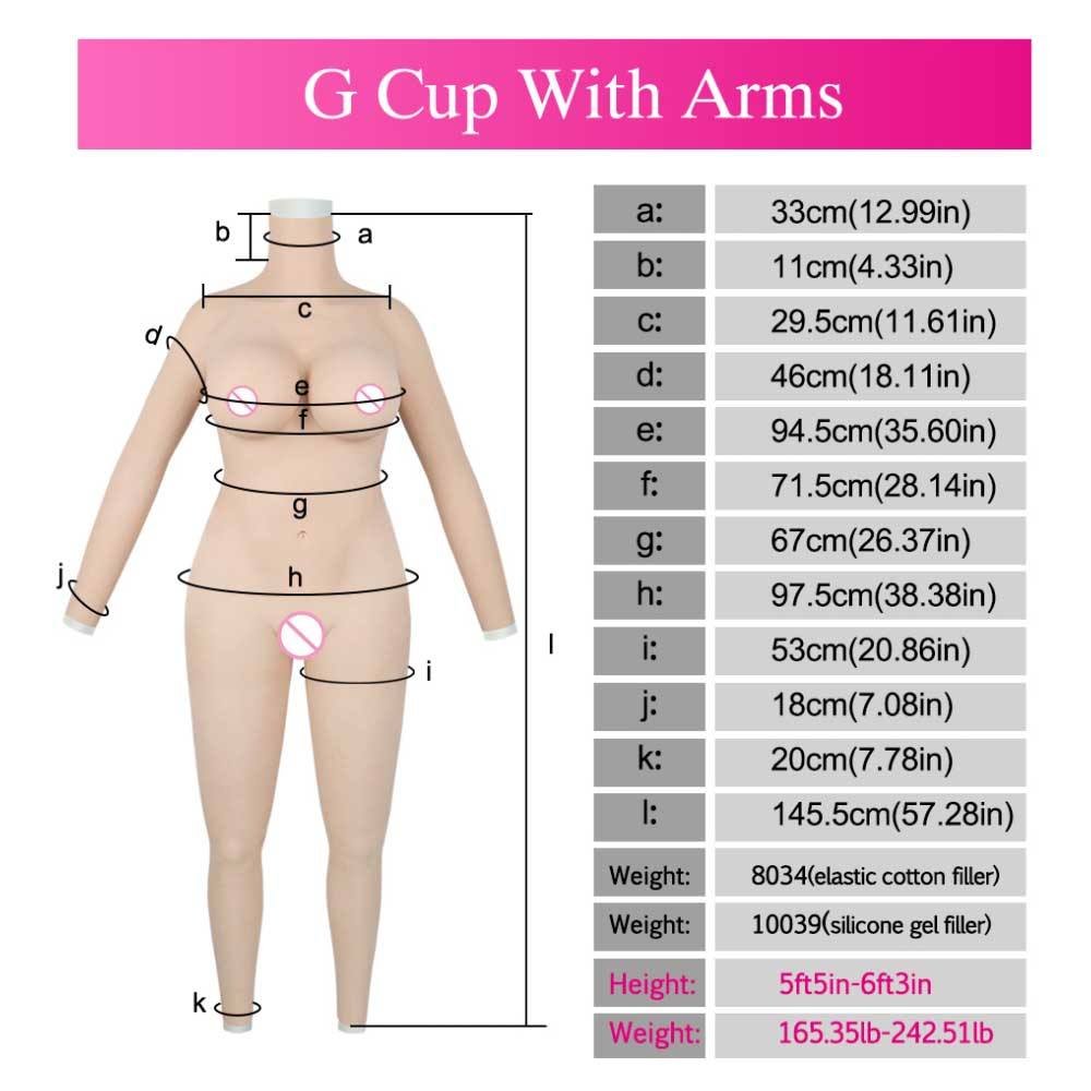 Cosplay Transgender Silicone Body Suit Fake Boob G/H cup Big Breast Fake Pussy Jumpsuit Sissy Shemale Crosdresser Transvistite