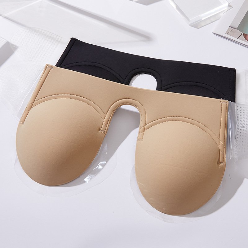 Silicone Plus Size Sticky Breast Push up Breathablestrapless Breast Self Lift Backless Invisible Lifting Adhesive Bra Woven