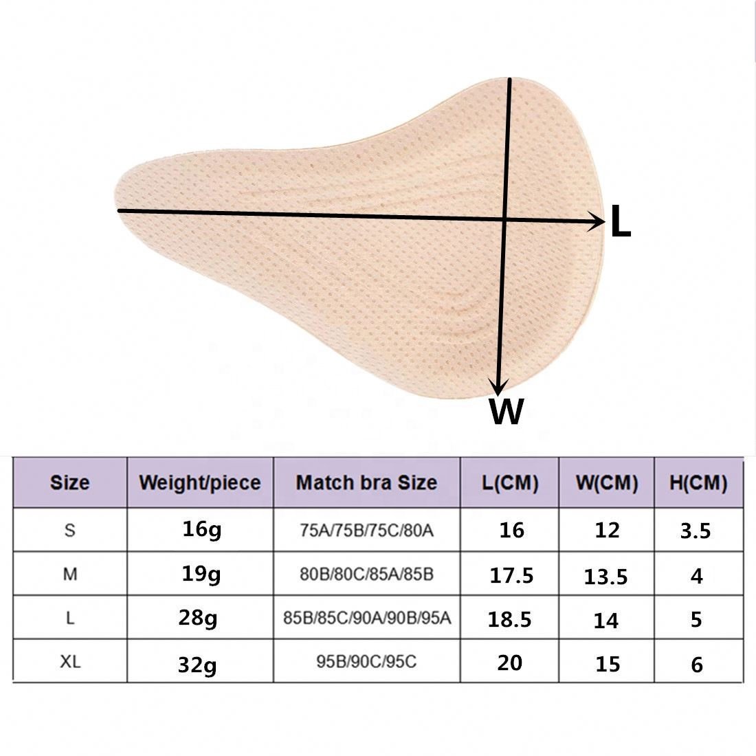 Mastectomy Breast Forms Breast Prosthesis lightweight Ventilation Boobs used Women Pocket Bra Left and Right