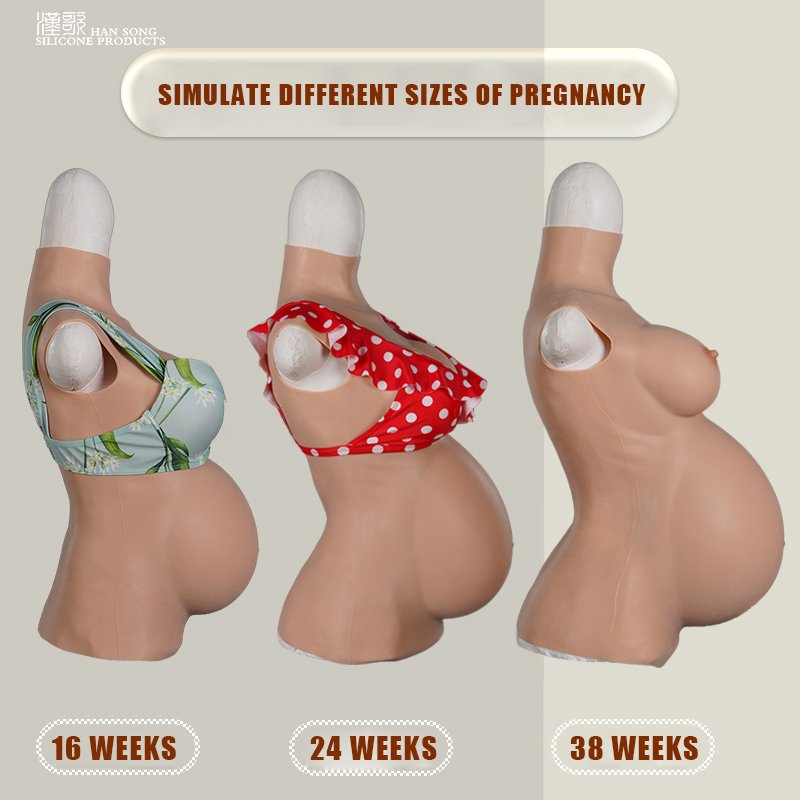 Factory Direct Supply Realistic Boobs Huge Tits Transgender Silicone Sex Bra Silicone Pregnant Belly With Breast Forms