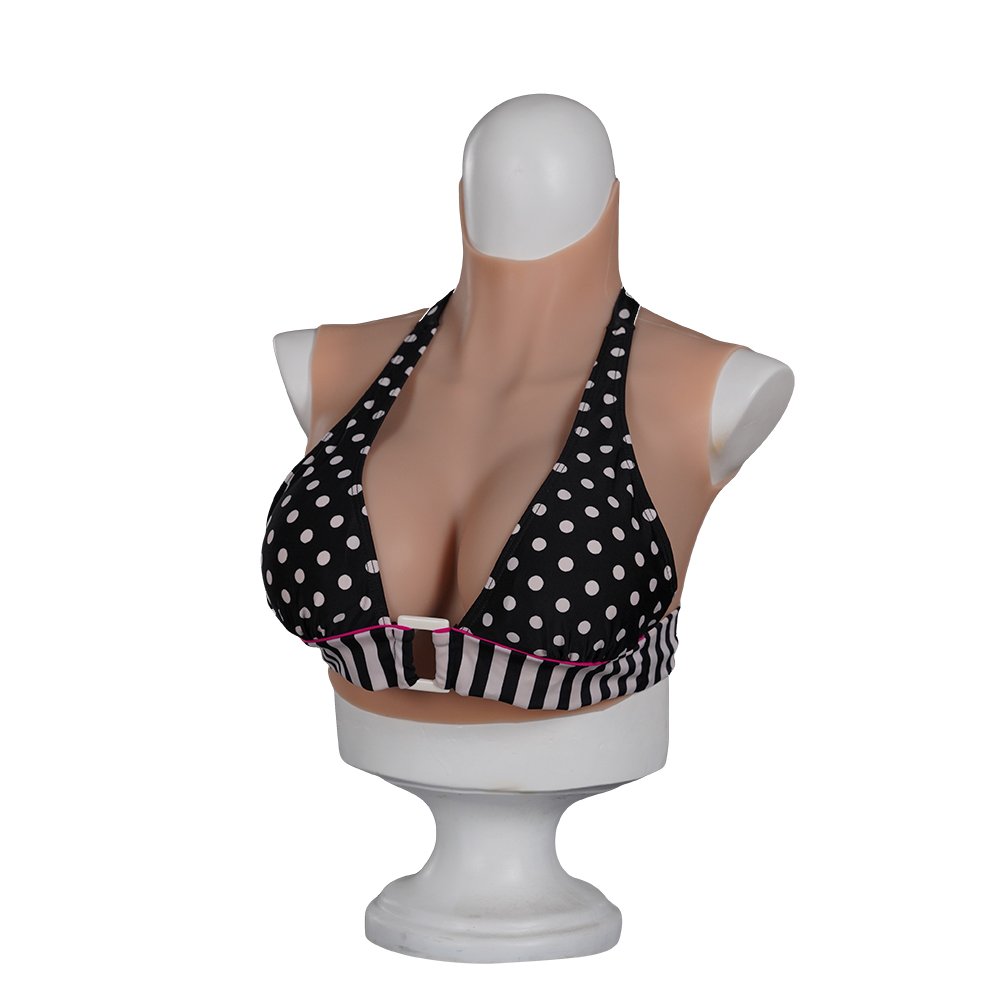 Silicone Breast Forms Short Silicone Fake Boobs for Men Cosplay Drag Queen Transgender