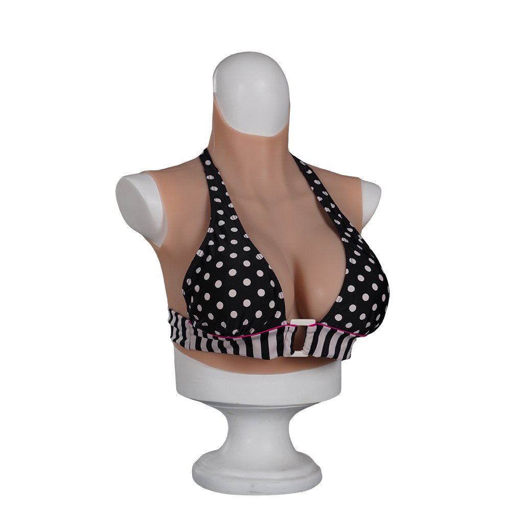 Silicone Breast Forms Short Silicone Fake Boobs for Men Cosplay Drag Queen Transgender