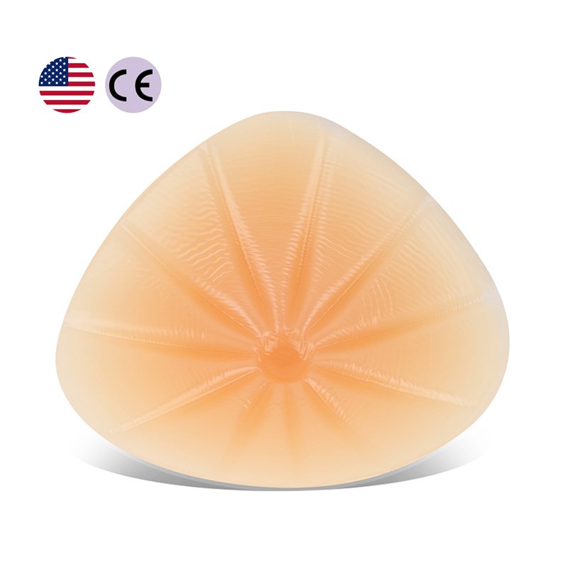 Mastectomy Prosthetic Silicone Breast Form For Swimming Silicone Breast Pad Match Post Surgery Bra with Pockets