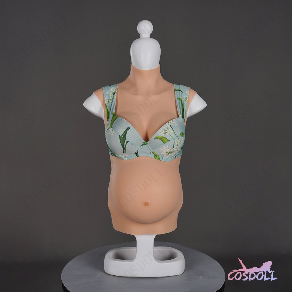 Fourth month pregnant women transvestite breast forms silicone belly shape artificial