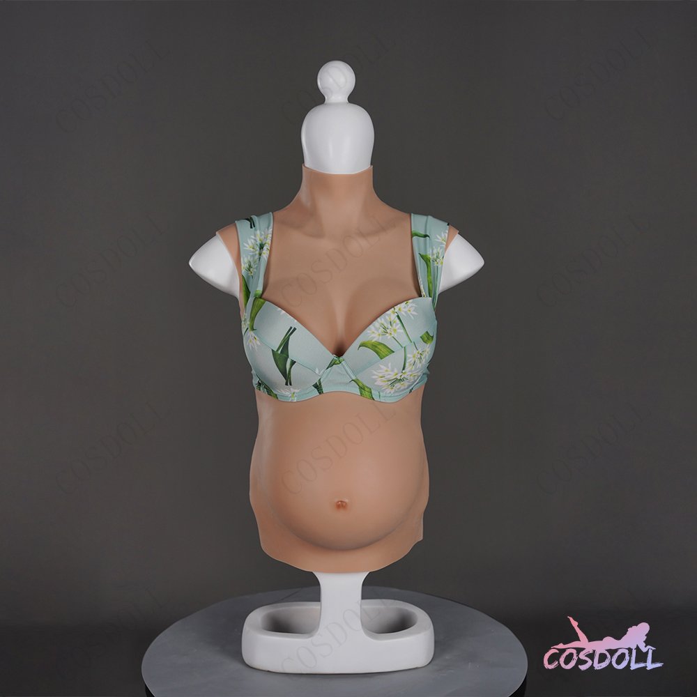 Fourth month pregnant women transvestite breast forms silicone belly shape artificial