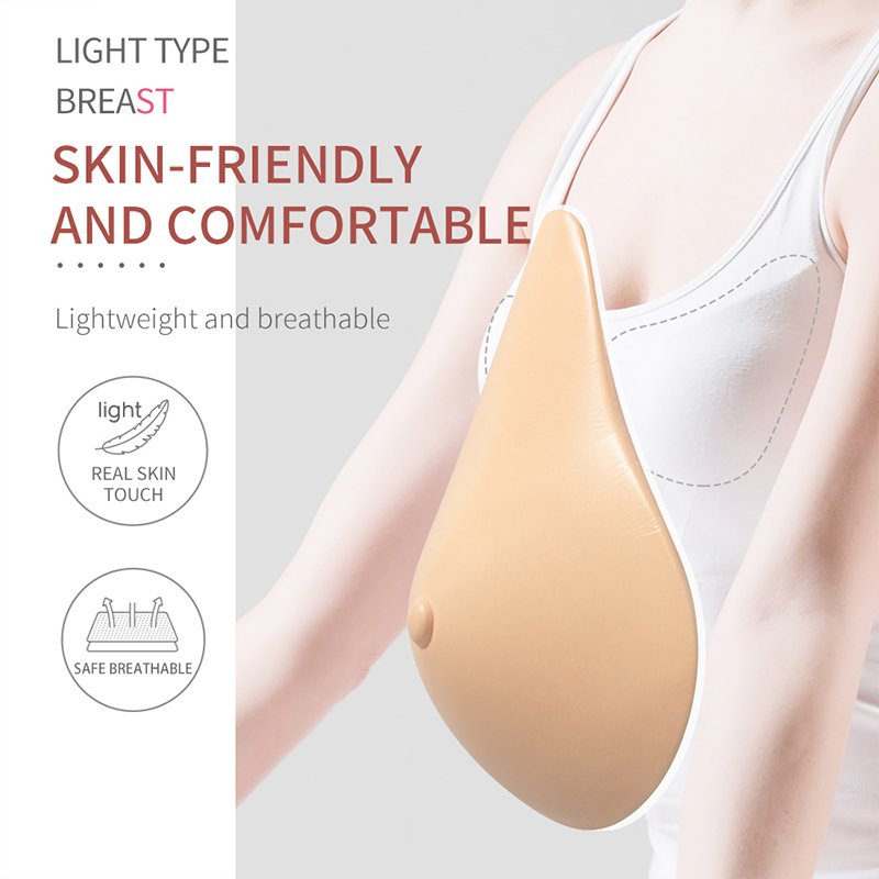 Prosthesis Light weight Breast Form Compensate Silicone Breast Prosthesis False Silicone Breast Form