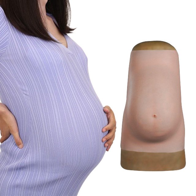 9-th Month Fake Silicone Pregnant Belly Model Cosplay Mother Pregnant Props For Halloween Film shooting Props Big Belly
