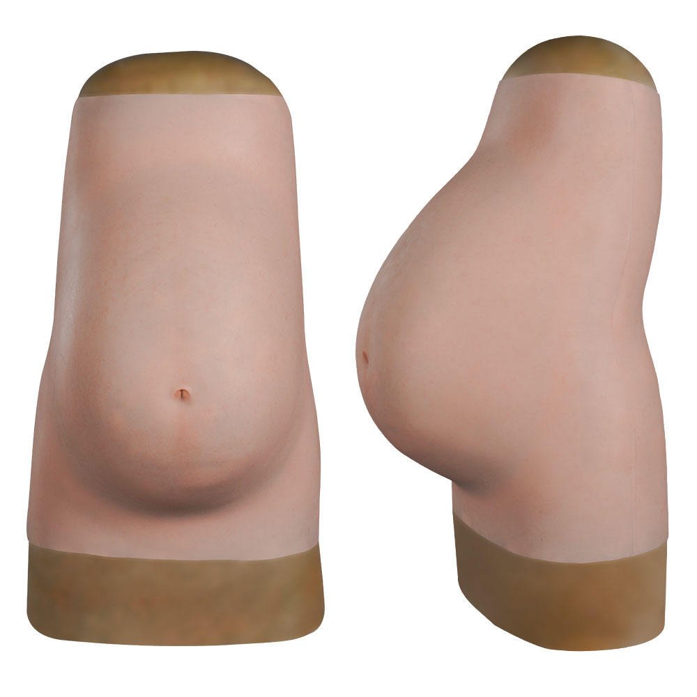 9-th Month Fake Silicone Pregnant Belly Model Cosplay Mother Pregnant Props For Halloween Film shooting Props Big Belly