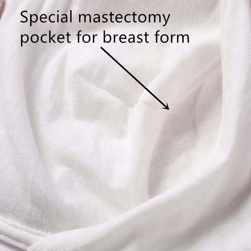 Mastectomy Bra with Pockets and Everyday Bra for Breast Prosthesis Wom