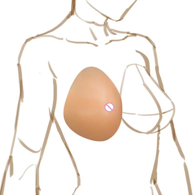 URCHOICE Prothesis Waterdrop Design Silicone Breast Pads Female Mastectomy Fake Boobs For Postoperative Breast Cancer