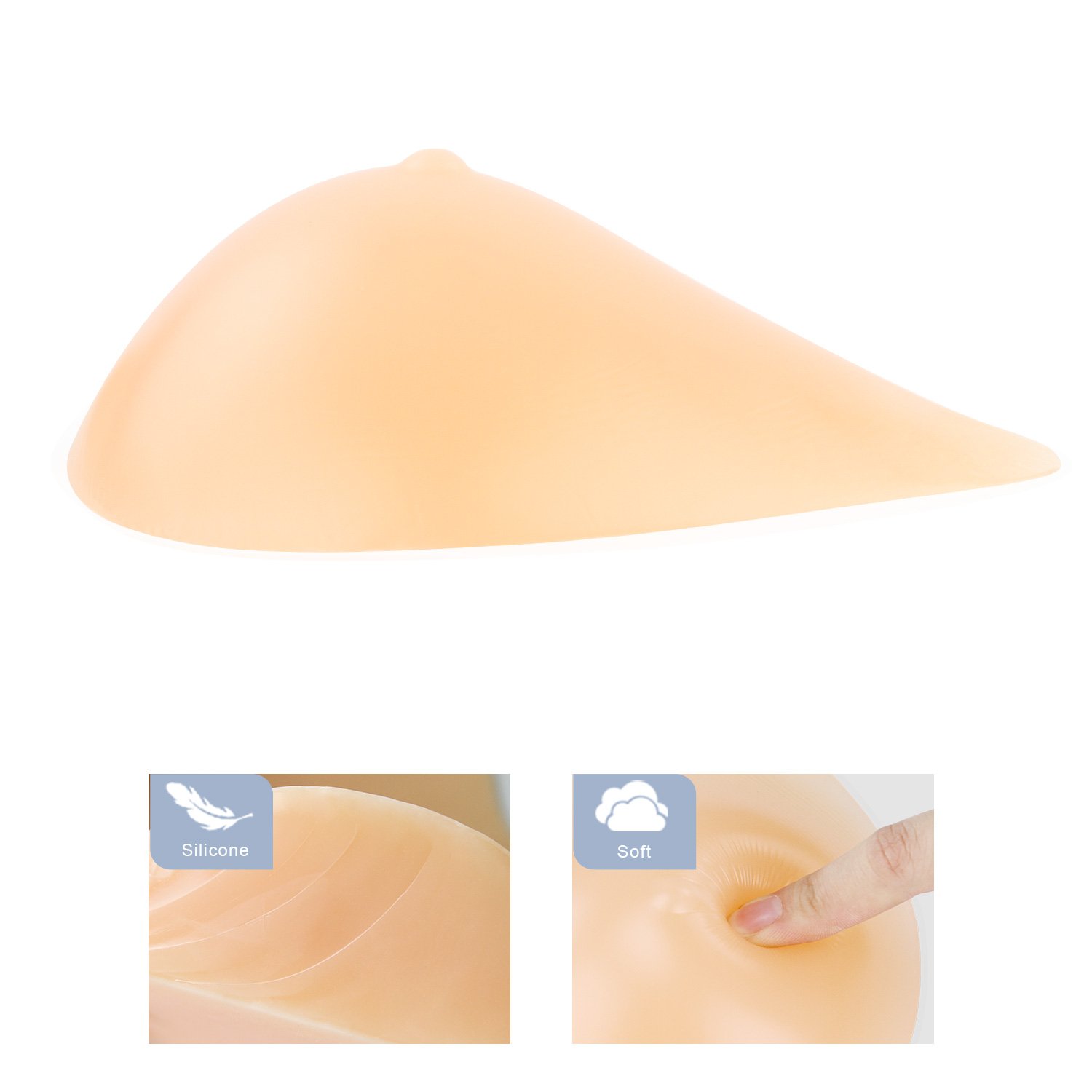 High Quality Artificial Prosthesis Tear Drop Silicone Breast Forms for Mastectomy Women