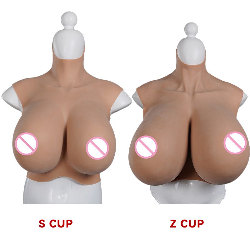 Drag queen huge Silicone Breast form S Z Cup tits Fake boobs for Crossdresser Shemale