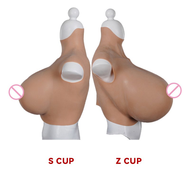 Drag queen huge Silicone Breast form S Z Cup tits Fake boobs for Crossdresser Shemale