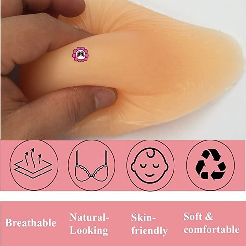 Silicone Breasts Form Reusable Breast Pads For Breasts Cancers Reconstruction Left