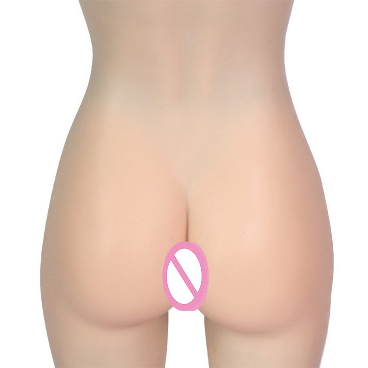 URCHOICE Cross-dressing artificial boobs realistic full body silicone breast forms with vagina underwear for transgender shemale
