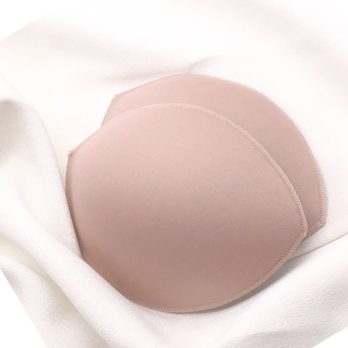 Dumpling shape Reusable push up sponge bra pad Inserts add a Cup foam Breast Pads water filled natural oil bra pad for women