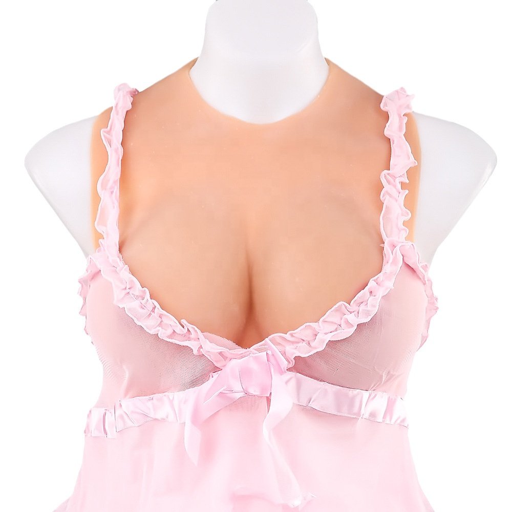 E Cup Realistic Crossdresser Silicone Artificial Breast For Man And Woman, The Most Real Wearable Silicone Breast