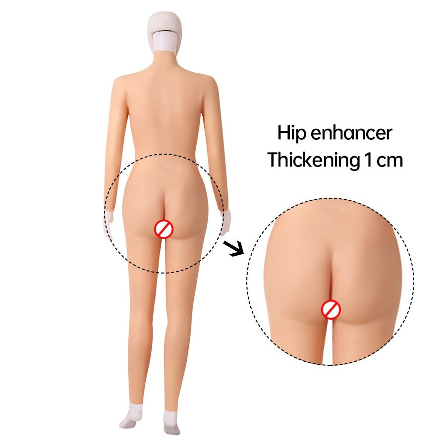 Silicone Crossdresser Bodysuit D Cup Silicone Breast Forms with Fake Boobs Vagina for Transgender Cosplay Silicone Female Body
