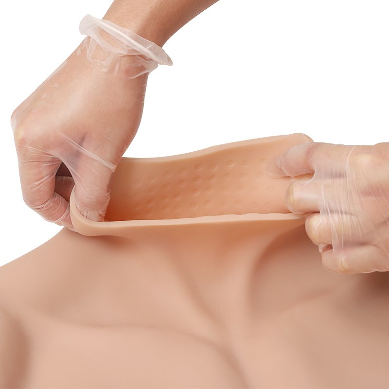 price Upgraded Silicone muscle Artificial Abdominal Muscles Vest Suit Including Silicone Arm Muscle Suit for Masquerade