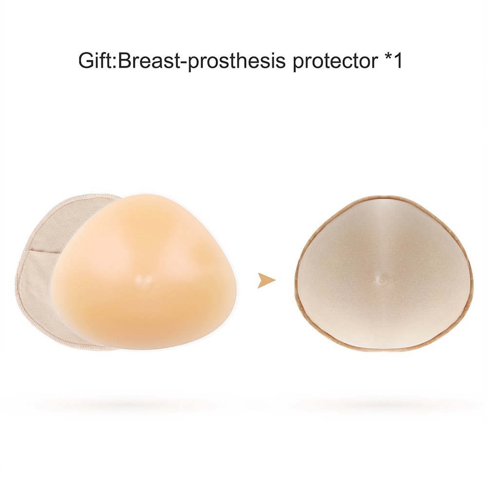 Triangle Silicone Breast Form Mastectomy Prosthesis Concave Bra Enhancer Inserts (1 Piece)