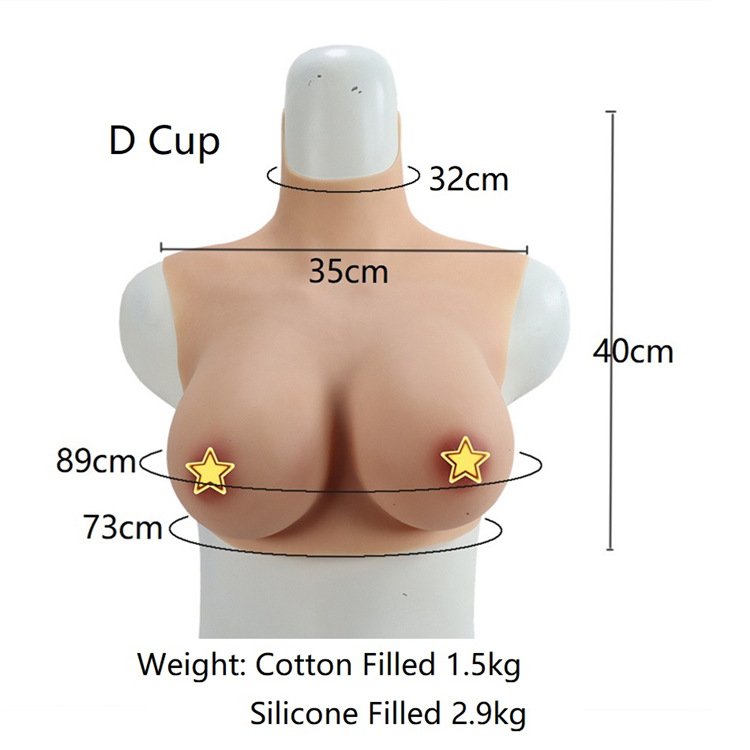 Silicone Breast D Cup Breast Forms Realistic Huge Boobs for Shemale Crossdresser Drag Queen