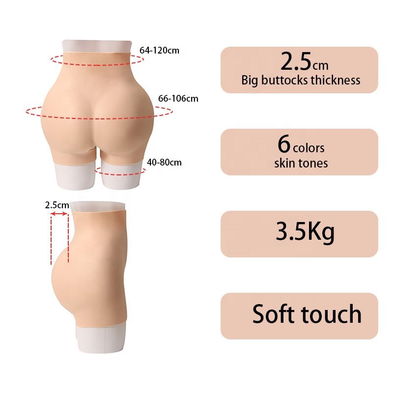 Fake Asses Silicone Padded Hip Butt Lifter Pantys Sissy Butt Enhancer Silicon panties Shaper Underwear silicone buttock pants