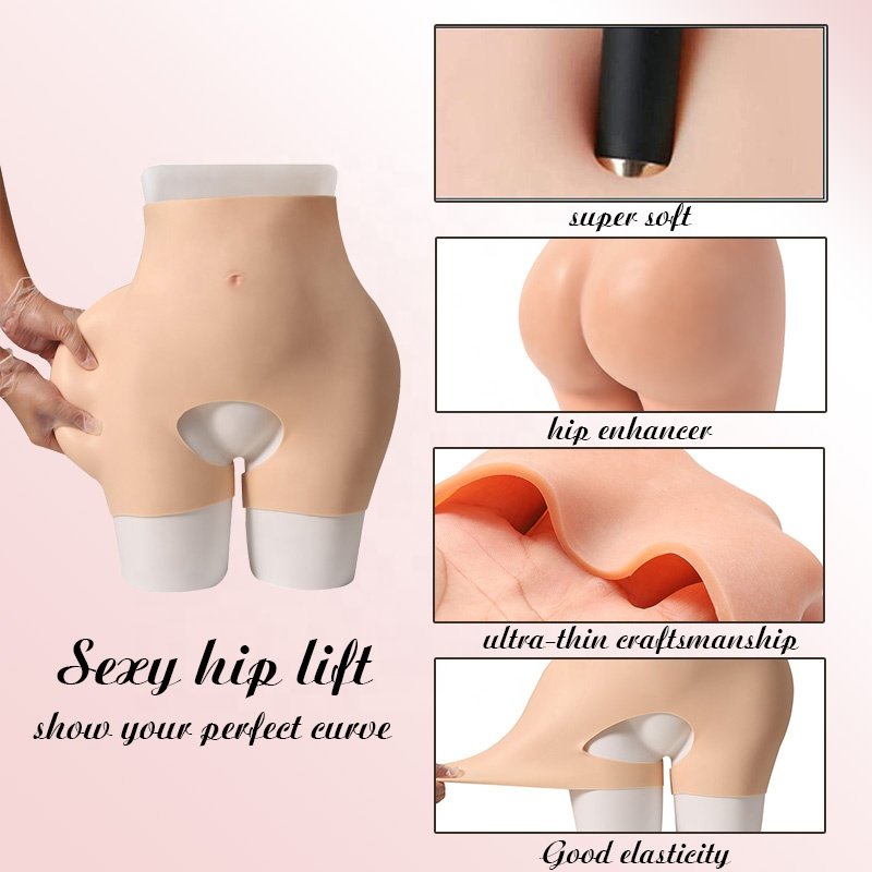 Fake Asses Silicone Padded Hip Butt Lifter Pantys Sissy Butt Enhancer Silicon panties Shaper Underwear silicone buttock pants