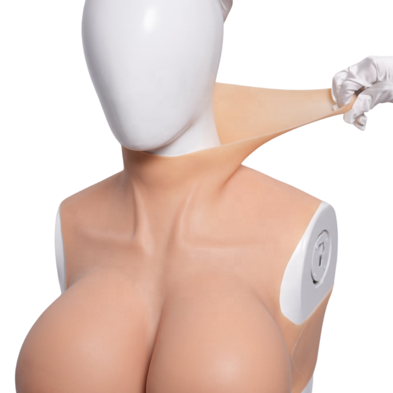 Make silicone breast prosthesis crossdress transvestite silicone artificial breast forms for drag queen (H CUP)