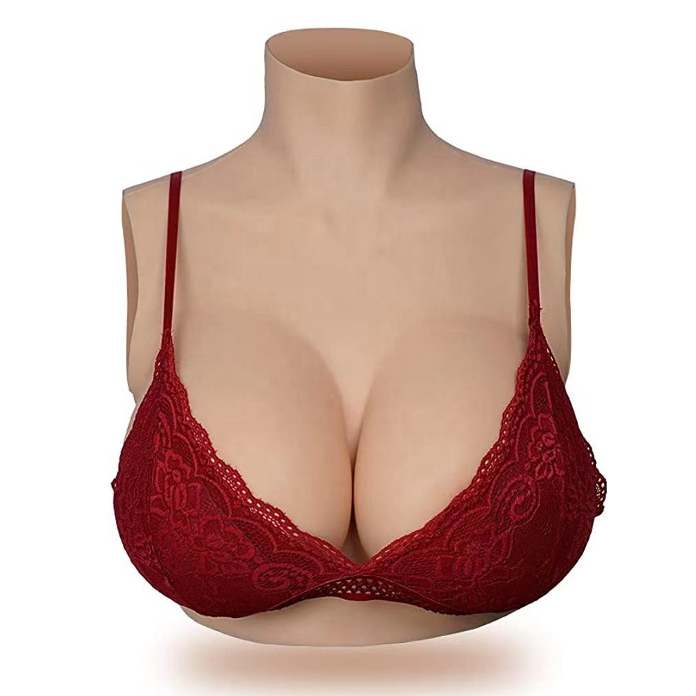 Cotton Filled Lightweight Breastplate Fake Boobs Breast Plates Crossdressers