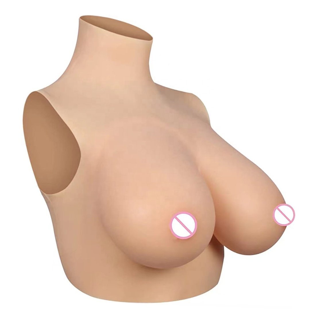 Cotton Filled Lightweight Breastplate Fake Boobs Breast Plates Crossdressers