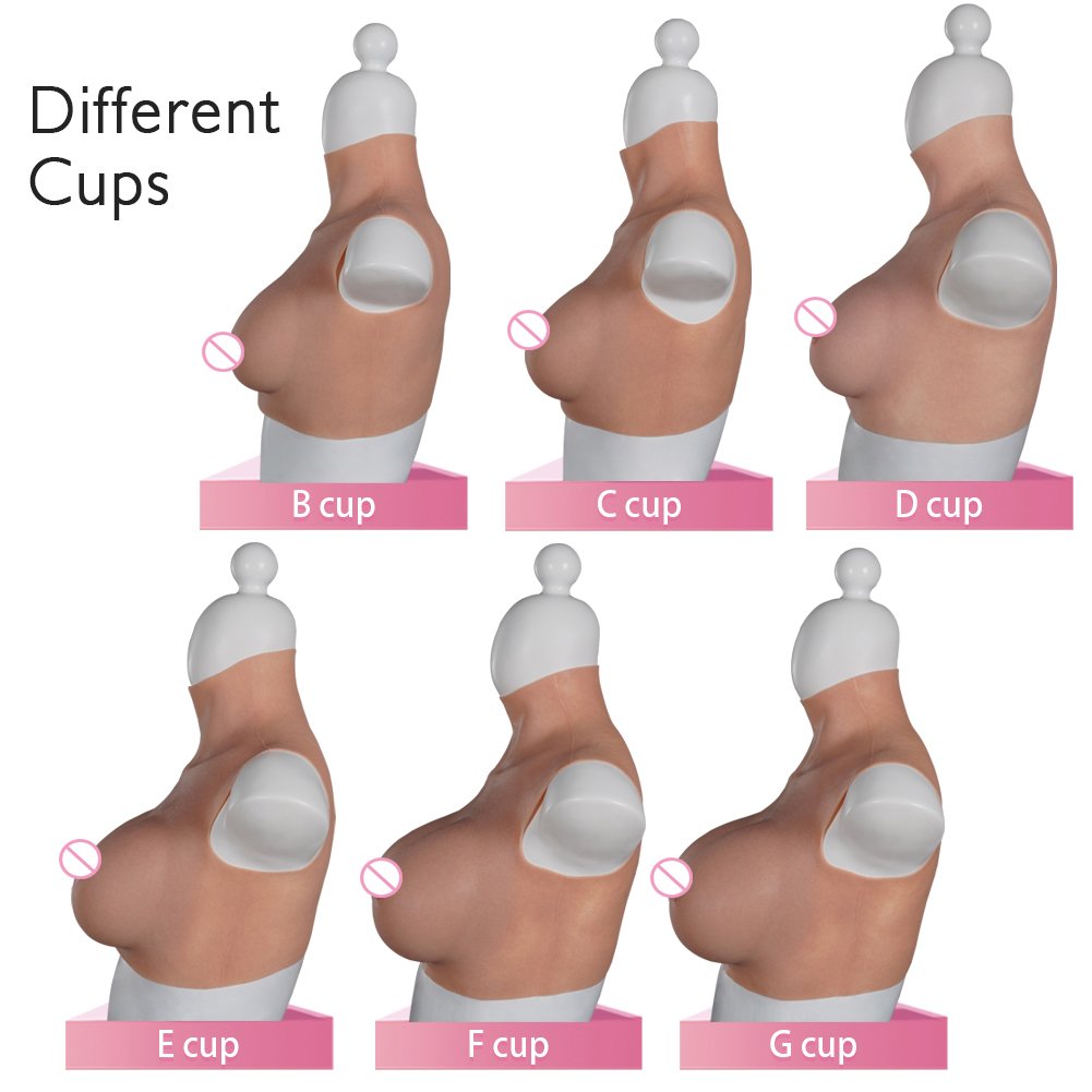 G cup Silicone Breast Forms Transgender Latex Boobs Drag Queen Fake Boobs Breastplate