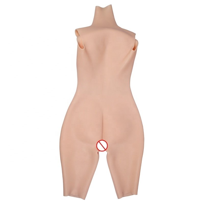 Silicone Bodysuit Breast Forms With False Vagina For Crossdressers Transgenders Silicone Fullbody Suit