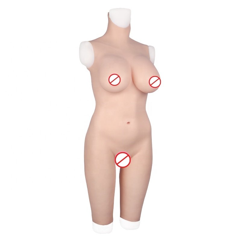 Silicone Bodysuit Breast Forms With False Vagina For Crossdressers Transgenders Silicone Fullbody Suit