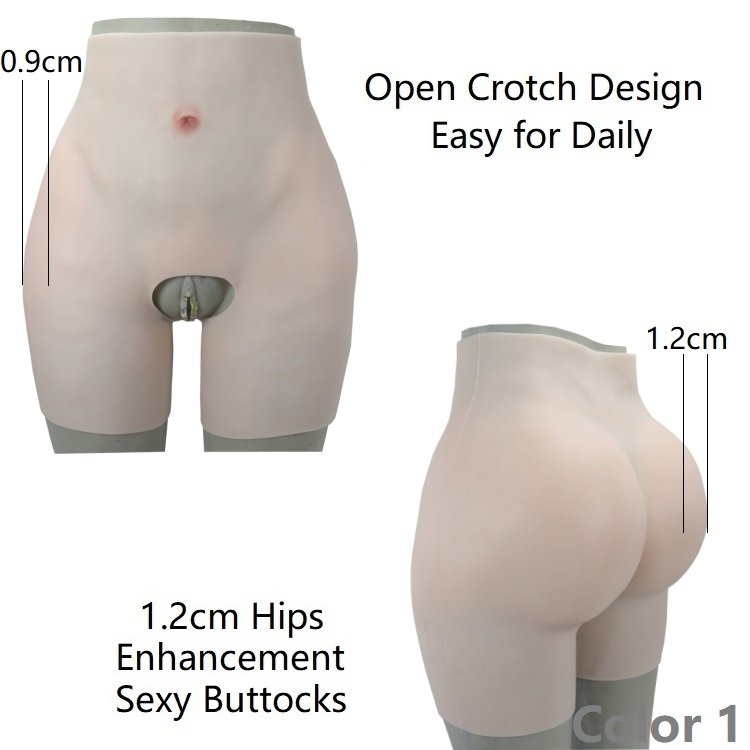 Drag Suit D Cup Silicone Breast Forms and Silicone Butt Panties Thicken Hips 1.2cm for Crossdresser Transgender Drag Queen
