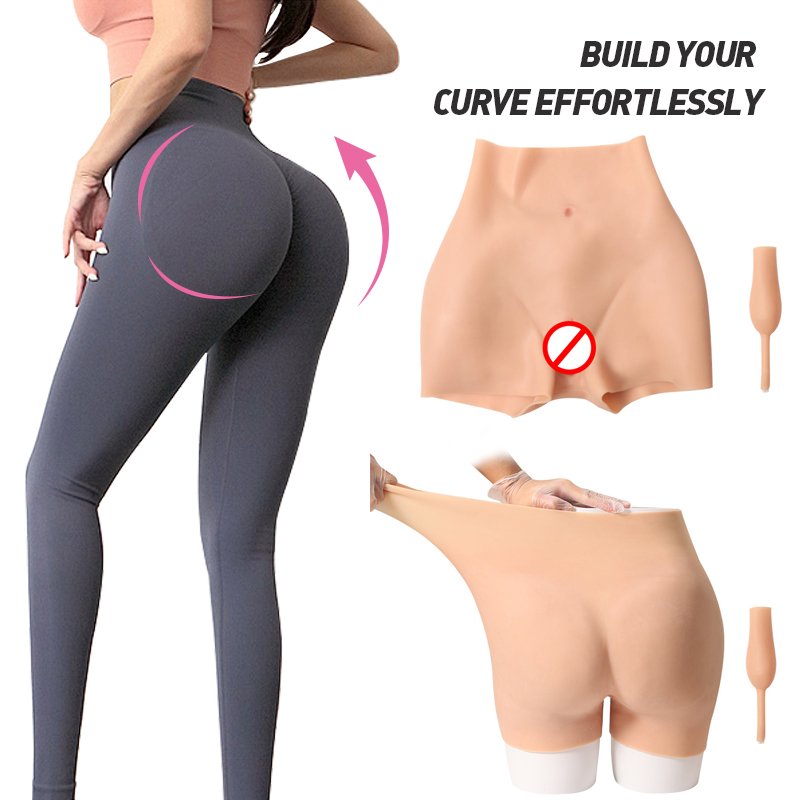 Silicone Buttocks Underwear Silicone Butt And Hip fake Bomb Bumbum Padded plus size Shaper Buttock thickening silicone Panties