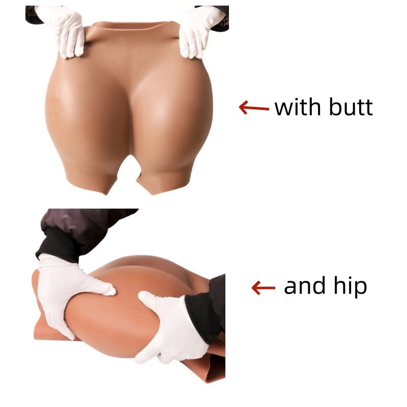 Silicone Buttocks Underwear Silicone Butt And Hip fake Bomb Bumbum Padded plus size Shaper Buttock thickening silicone Panties