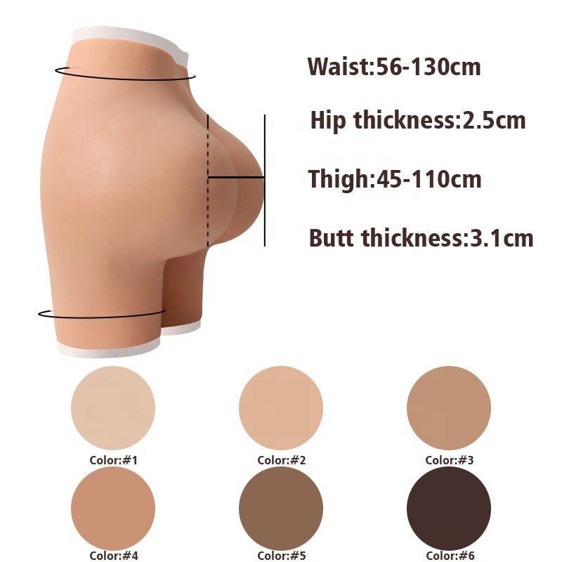 Woman butt pads silicone silicone buttocks padded panties underwear accessories plus size shapers breast form butt lifter pants