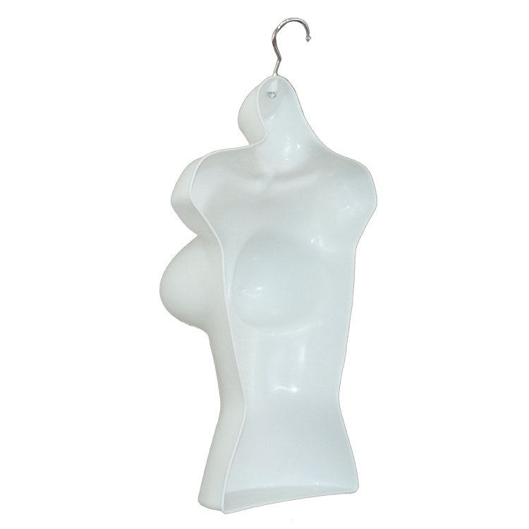 Hot sale shop plastic used hanging curvy female underwear half body dress form lingerie mannequin torso female body femme bust