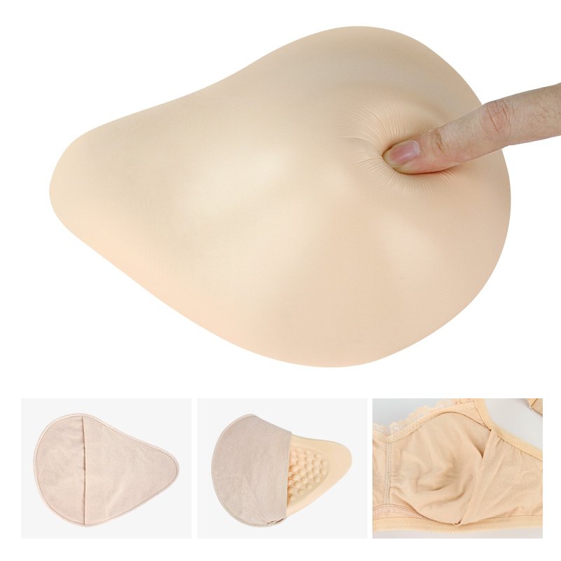 ONEFENG Lightweight Type KVS Spiral Shape Postoperative Silicone Breast Form Artificial Breast Prosthesis For Mastectomy