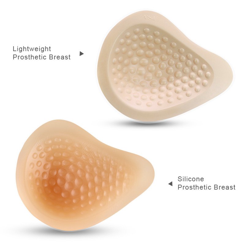 ONEFENG Lightweight Type KVS Spiral Shape Postoperative Silicone Breast Form Artificial Breast Prosthesis For Mastectomy