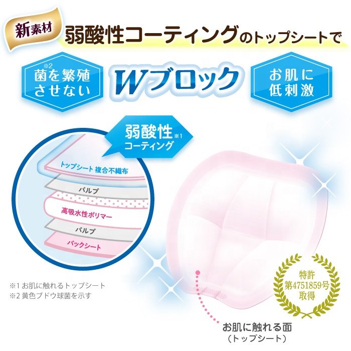 Made in Japan Functional Nursing Breast Pad 130P breast form disposable breast pad nursing pad best Selling 2023 Wholesale Price