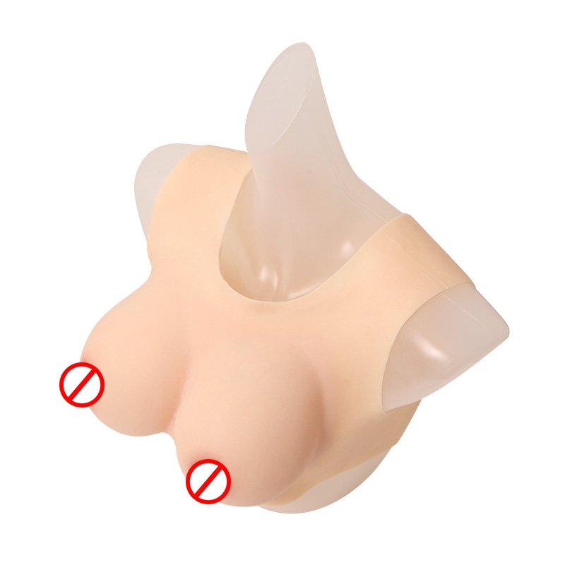 2024 Realistic Silicone breast form low collar design Artificial silicon boobs Cosplay fake breasts huge fake boobs C CUP